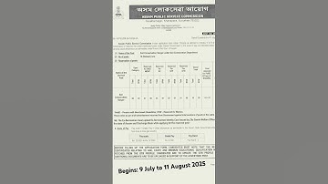 APSC Soil Conservation Ranger 2025. Begins: 9 July to 11 August 2025 #apsc #govtjobs