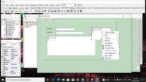 Membuat menu utama,Master VCD, dan Menu Transaksi menggunakan Delphi 7