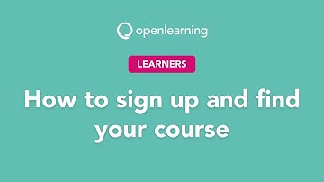 Learners: How to sign up and find your course on OpenLearning