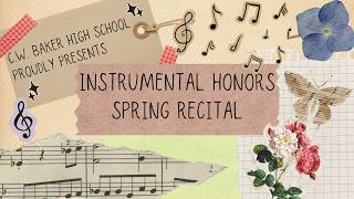 Baldwinsville Central Schools | Baker High School Instrumental Honors Spring Recital | May 5, 2026