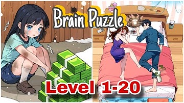 Brain Puzzle: Tricky Quest - ALL LEVELS 1-20 Gameplay Walkthrough Solutions