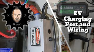 VW Bus Electric Conversion Part 7: Charging port, box and wiring #evconversion