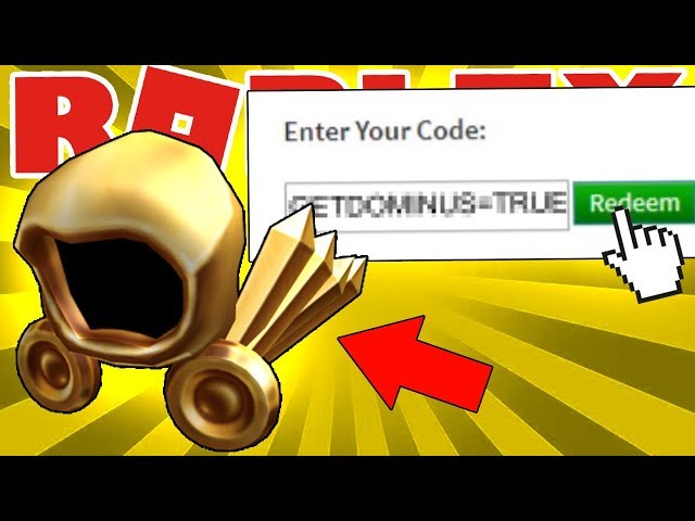 TRYING A *TOY* CODE TO GET DOMINUS FOR FREE ON ROBLOX! (NEW GLITCH