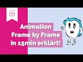Adobe Animate CC Tutorial - Lernt zu Animieren! | Frame by Frame, Intro etc. in 15Minuten (Deutsch)
