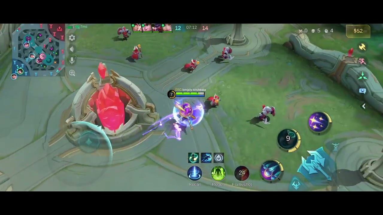 #mlbbhighlights លេង Roam ទៀតមើលមិនជឿថាមិនឈ្នះ MYTHIC RANKED 