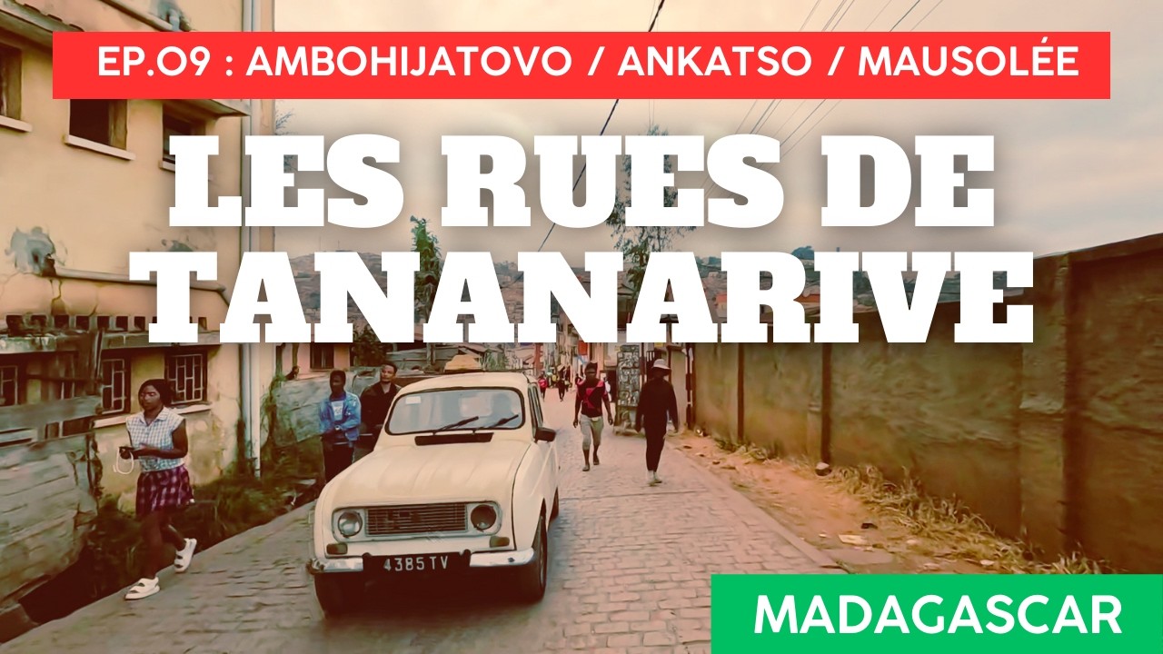 Quartiers d'Antananarivo - E09 - Les rues de Tana à moto, Madagascar 🇲🇬 Ambohijatovo - Ambohipo