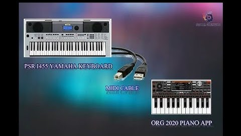 How to connect Yamaha per i455 keyboard and org2020 Mobil app interface /Joshua creators