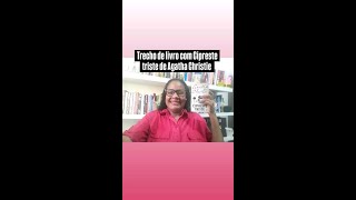 Trecho de livro  Cipreste triste de Agatha Christie.  I #49