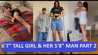 6'7" Tall Girl & Her 5'8" Guy Part 2!  Let us break stereotypes!