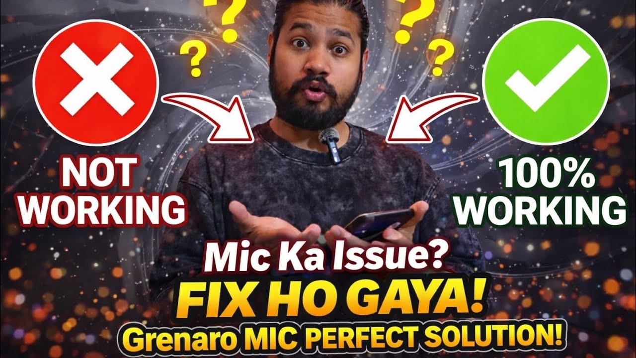 Grenaro wireless mic, how to connect grenaro mic,  Full tutorial video 