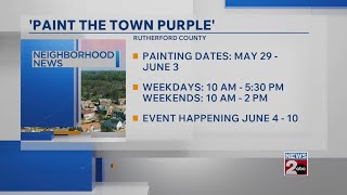 Efforts To Paint The Town Purple In Murfreesboro, Tn