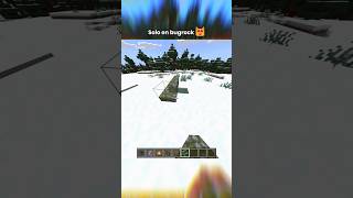 solo en bugrock 🐯🐯 #minecraft #maicra