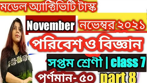 class 7,science (পরিবেশ ও বিজ্ঞান),model activity task part 8 /november/50 marks compilation(final)