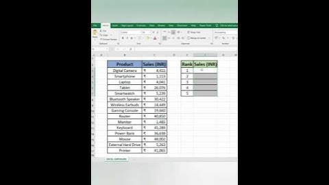 🏆 Want the top 5 values?  #shorts #trending #viralvideo #excel #tips #youtubeshorts #tricks