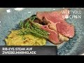 Ribeyesteak auf zwiebelmarmelade  wertvoll kochen