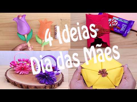 4 Ideias de Lembrancinhas para presentear no Dia das Mães 🌹