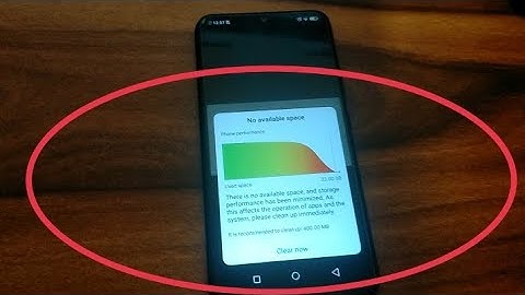 no available space in phone storage in Vivo android mobile