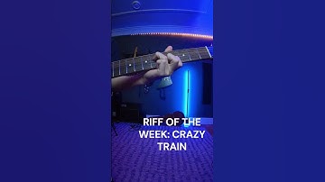 RIFF OF THE WEEK: CRAZY TRAIN  #metal  #guitar