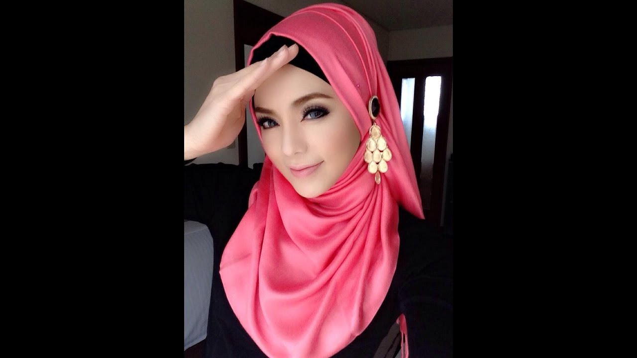 Hijab Tutorial 04 Cara Memakai Jilbab Pashmina Style Pink