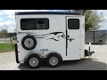 Tour the Bumper Pull V Sport Two Horse Straight Load Trailer