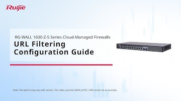 RG WALL-1600-Z-S Series Cloud Managed Firewalls URL Filtering Configuration Guide