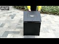 Metal election ballot box