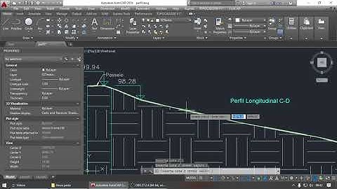 Lisp coloca cotas de níveis nas seções