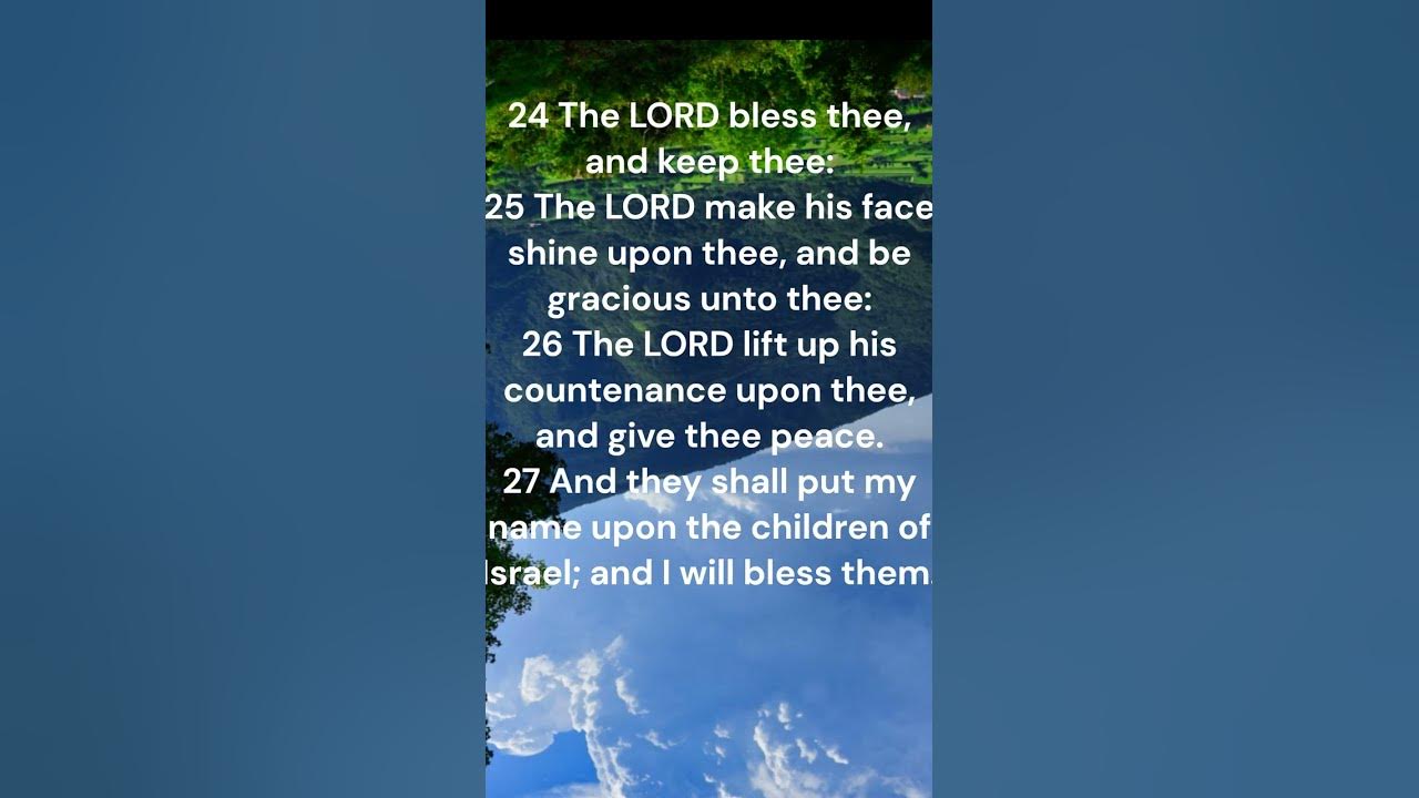 the-book-of-numbers-chapter-6-verse-24-to-27-youtube