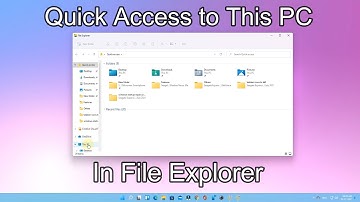 How to open This PC Folder in File Explorer | Windows 11