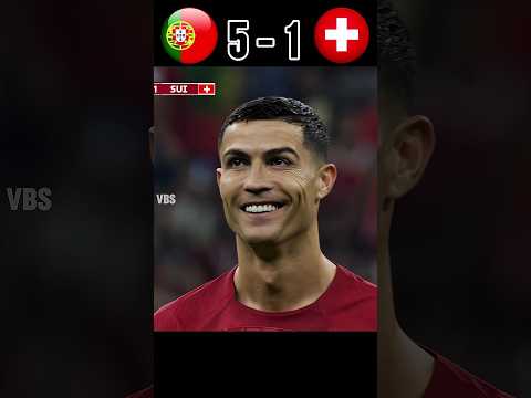 Portugal slaughtered Switzerland 6-1 World Cup 2022 #football #youtube #shorts