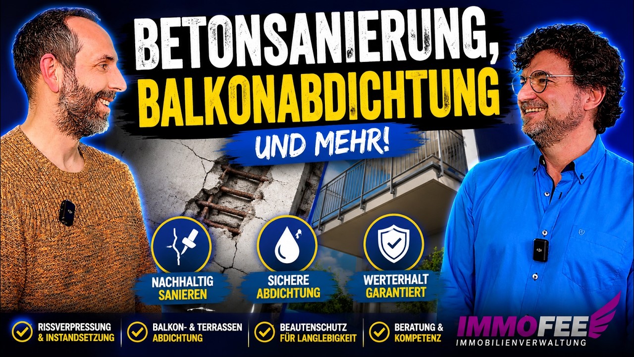 Betonsanierung, Balkonabdichtung und mehr: ImmoFee trifft Jung Bauflächentechnik