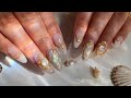 Mermaidbeach inspired gel x nails  gel x nail tutorial