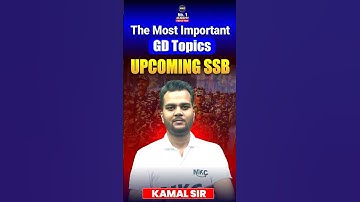 Most Important GD Topics for Upcoming SSB Interview | Kamal Sir | MKC 💯