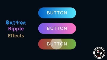 How to Create Ripple Effects Using Html Css & JavaScript | Button Ripple Effects in JavaScript |