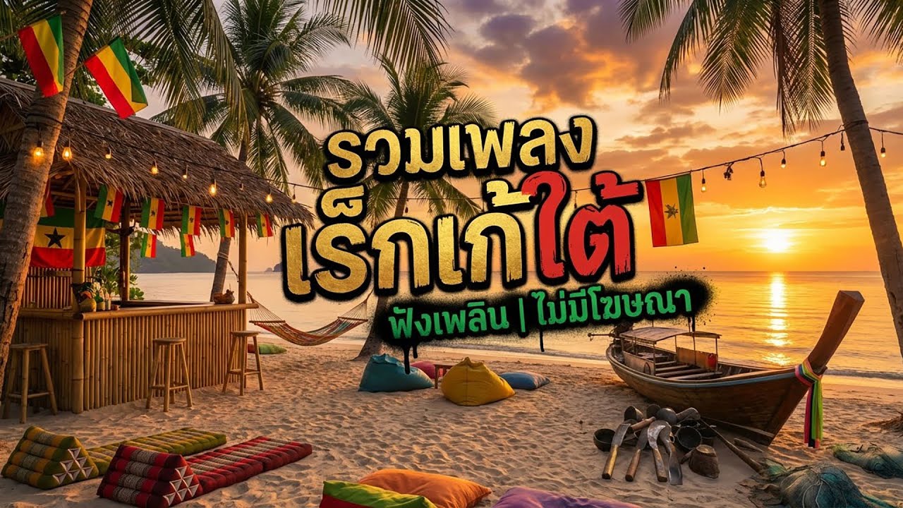 รวมเพลงเรกเก้ใต้ เพื่อชีวิต เพราะๆ กำลังมาแรง!! ไม่มีโฆษณาคั่น