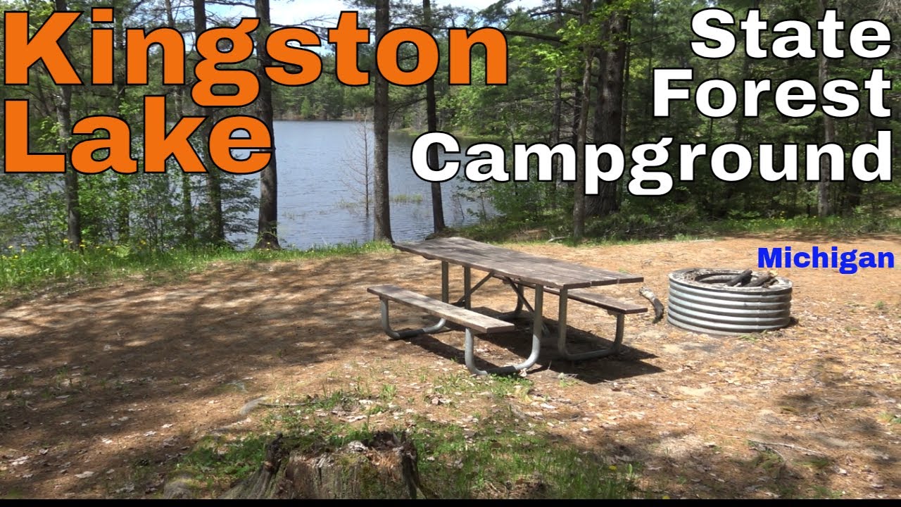 Kingston Lake Michigan State Forest Campground Overview YouTube