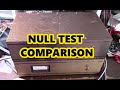 Null test for comparing amplifiers