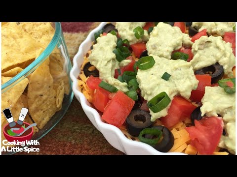 7-Layer Bean Dip | Appetizer or Snack Recipe