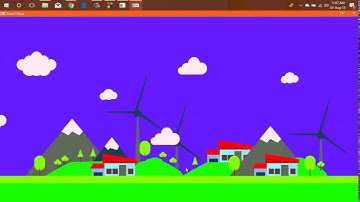 Smart Village OpenGL CG Mini Project Using C++ With Source Code | *Astrasoft Academy*