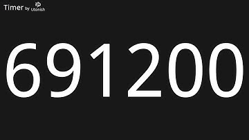 691200 Second Countup Timer