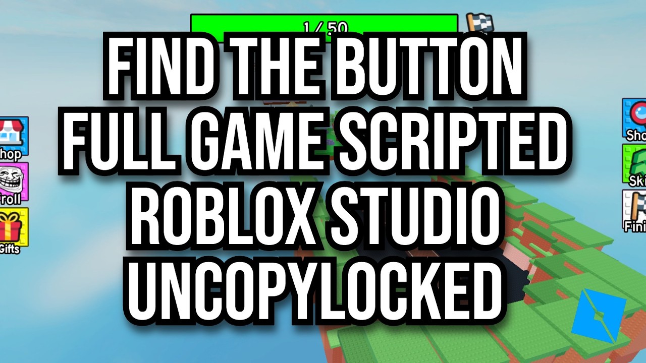 [FREE] FIND THE BUTTON FULL GAME SCRIPTED ROBLOX STUDIO UNCOPYLOCKED