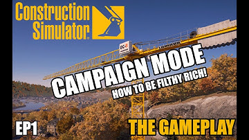 I Started a Construction Empire! EP.1 | CRAZY Crane Lifts in Construction Simulator Campaign Mode 🚧