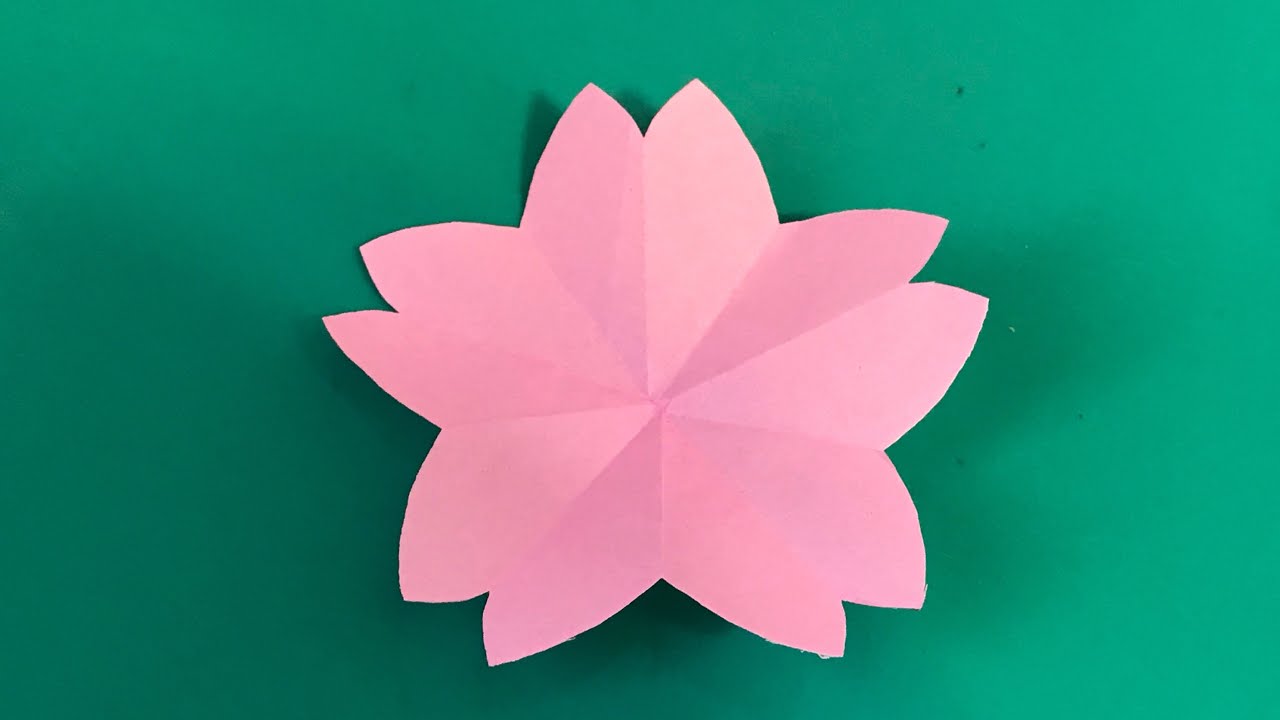 桜の花びらの作り方 卒業式折り紙 簡単 Youtube