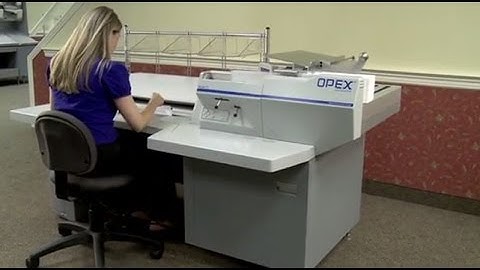 The OPEX Model 72 Mail Extraction Desk with Milling Cutter