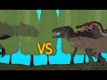 Giganotosaurustrex and spinosaurus vs gigantic bradmade by me  auto rpg anything