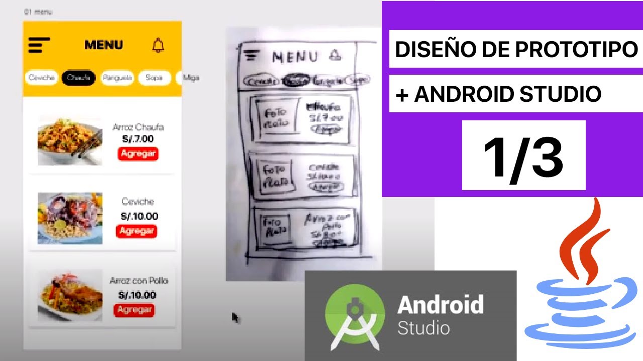 Diseño de prototipo y pasarlo a android studio parte 1/3 - YouTube