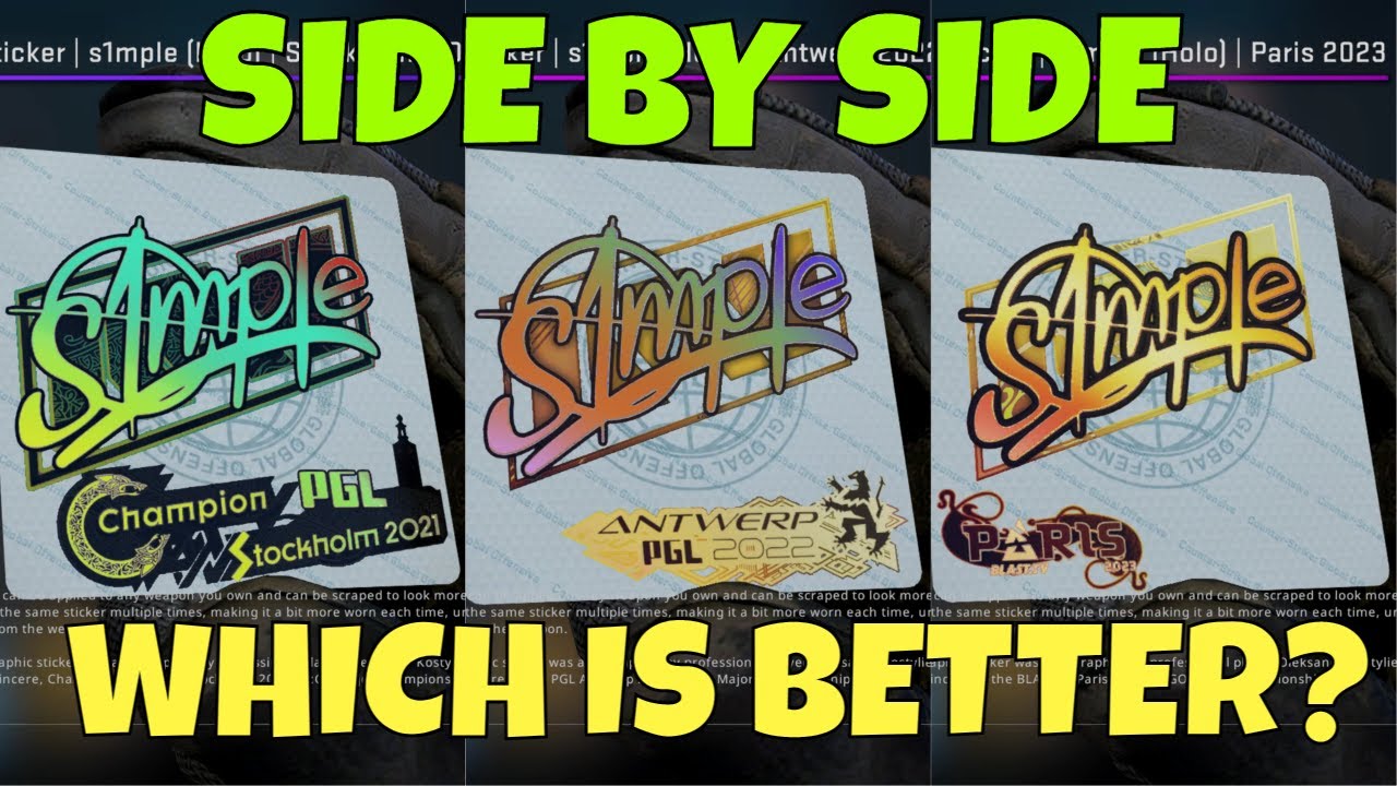Paris Major sticker Investments CSGO Signatures Antwerp Stockholm # ...