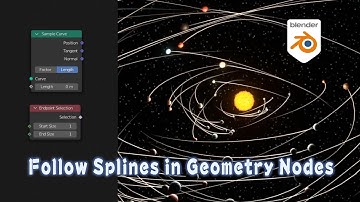 [Tut] Instances Following Splines - Blender Geometry Nodes 3.0 Field