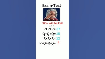 Genius can slove in 6seconds? #maths#onlygeniuscananswer #mathematics #canyouanswer #puzzle#coolmath