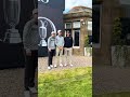 Adam Scott, Cam Smith and Jasper Stubbs after practice round The Open 2024